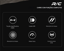 Carrinho Controle Remoto de alta velocidade, Caminhão Off-Road com Luzes LED, Brinquedo para Crianças e Adultos