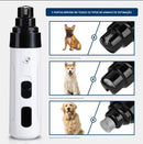 Cortador de Unhas Para Cães e Gatos Elétrico Silencioso USB Recarregável  (Pequeno e Médio Porte)