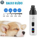 Cortador de Unhas Para Cães e Gatos Elétrico Silencioso USB Recarregável  (Pequeno e Médio Porte)