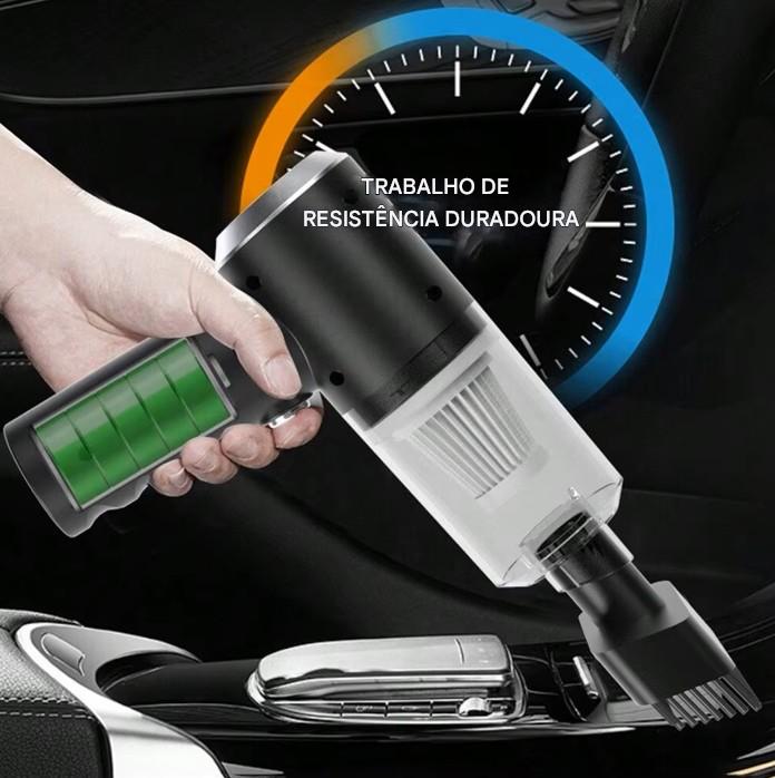 Aspirador De Pó 3 Em 1 Com Sucção e Sopro Integrados. Carregamento USB. Para Carros e Uso Doméstico.