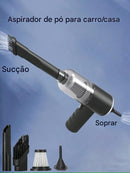 Aspirador De Pó 3 Em 1 Com Sucção e Sopro Integrados. Carregamento USB. Para Carros e Uso Doméstico.