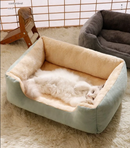 Cama para Cães e Gatos. Almofada de Pelúcia para Animais de Estimação.