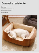 Cama para Cães e Gatos. Almofada de Pelúcia para Animais de Estimação.