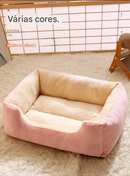 Cama para Cães e Gatos. Almofada de Pelúcia para Animais de Estimação.