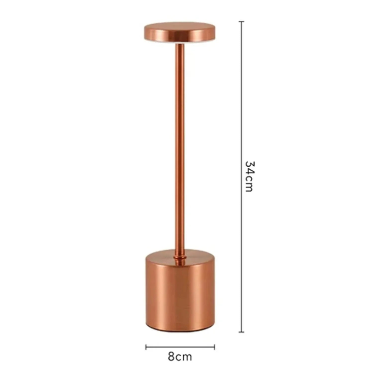 Luminárias em Led de Mesa Sem Fio Recarregaveis Portátil,  Iluminação Regulável em 3 Cores para Quarto, Sala e Sala de Jantar