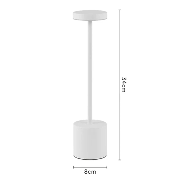Luminárias em Led de Mesa Sem Fio Recarregaveis Portátil,  Iluminação Regulável em 3 Cores para Quarto, Sala e Sala de Jantar