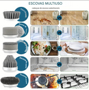 Escova de Limpeza Elétrica Giratória Sem Fio com 5 Cabeças de Escova Substituíveis. Ferramentas de Limpeza Elétrica.