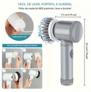 Escova de Limpeza Elétrica Giratória Sem Fio com 5 Cabeças de Escova Substituíveis. Ferramentas de Limpeza Elétrica.