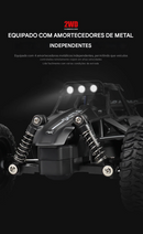 Carrinho Controle Remoto de alta velocidade, Caminhão Off-Road com Luzes LED, Brinquedo para Crianças e Adultos