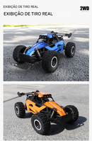 Carrinho Controle Remoto de alta velocidade, Caminhão Off-Road com Luzes LED, Brinquedo para Crianças e Adultos