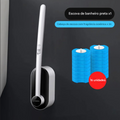 Escova Limpeza para Vaso Sanitário Descartável com Suporte Longo, Limpeza Doméstica, Acessórios para Limpeza