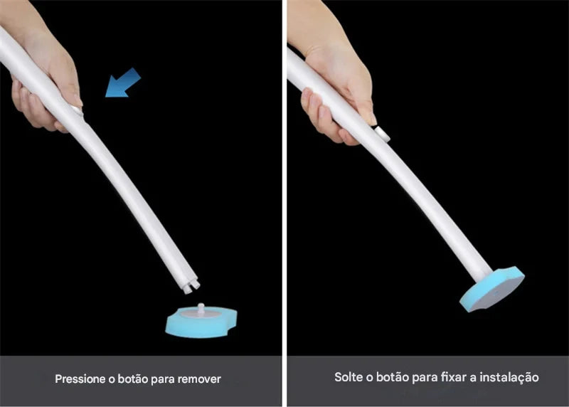 Escova Limpeza para Vaso Sanitário Descartável com Suporte Longo, Limpeza Doméstica, Acessórios para Limpeza