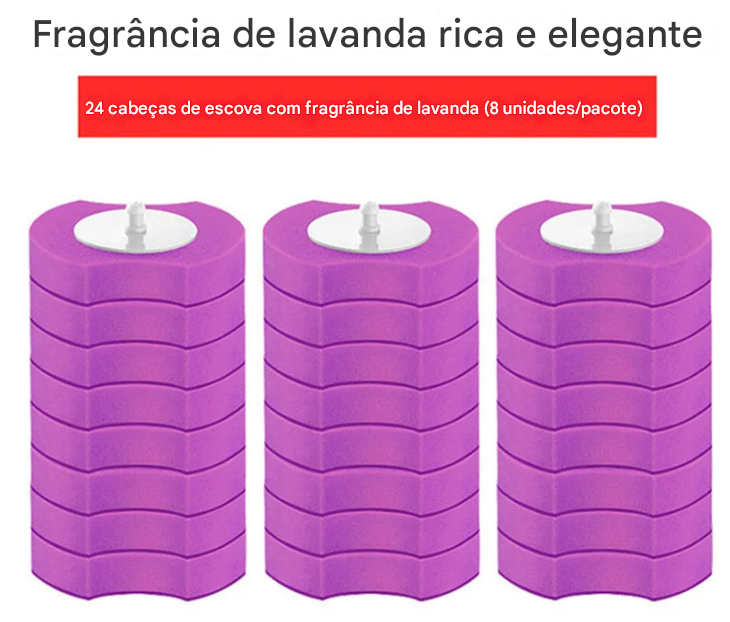 Escova Limpeza para Vaso Sanitário Descartável com Suporte Longo, Limpeza Doméstica, Acessórios para Limpeza