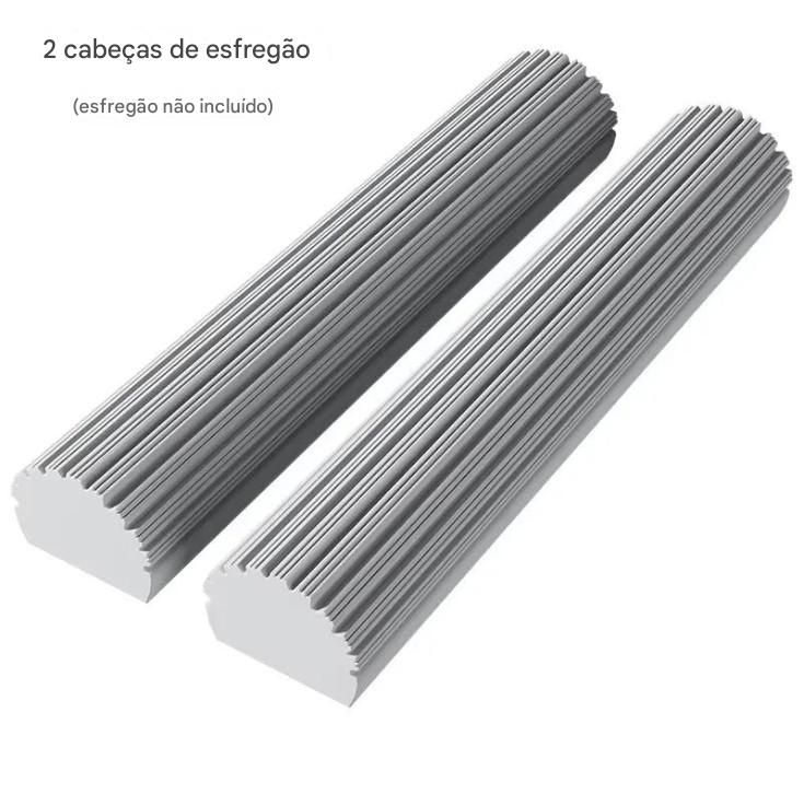 Mop Rodo Esfregão Dobrável de Algodão  - Espreme Sem as mãos - Refil Substituível  - Limpeza Doméstica