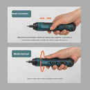 Chave de Fenda / Parafusadeira Elétrica Sem Fio 1300mAh, Bateria De Lítio Recarregável, Torque Ajustável.