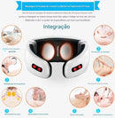 Massageador De Pescoço, Almofada de Massagem Para Vértebras, Compressa Quente Para Ombro e Pescoço