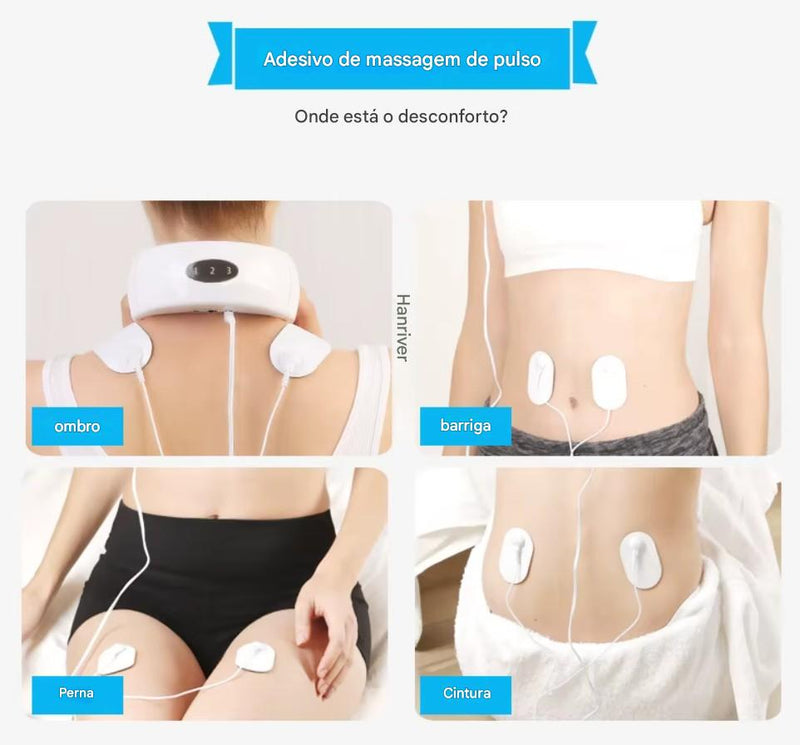 Massageador De Pescoço, Almofada de Massagem Para Vértebras, Compressa Quente Para Ombro e Pescoço