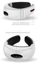 Massageador De Pescoço, Almofada de Massagem Para Vértebras, Compressa Quente Para Ombro e Pescoço