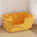 Caixa de Areia para Gatos, Grande Capacidade, Plástico Semi Fechado, Antirrespingos.