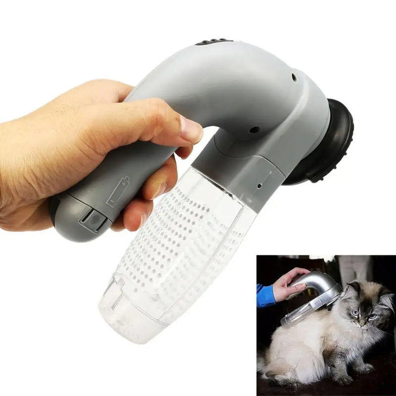 Aspirador de Pó Portátil Recarregável para Cães e Gatos, Removedor de Pelos de Animais de Estimação, Pente e Aparador