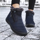 Bairuilun Botas Femininas Clássicas, Impermeáveis, Baixas e Casuais De Inverno, Botas De Cano Curto Para Mulheres