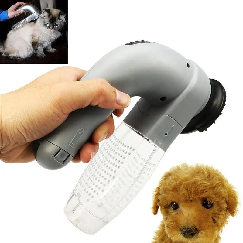 Aspirador de Pó Portátil Recarregável para Cães e Gatos, Removedor de Pelos de Animais de Estimação, Pente e Aparador