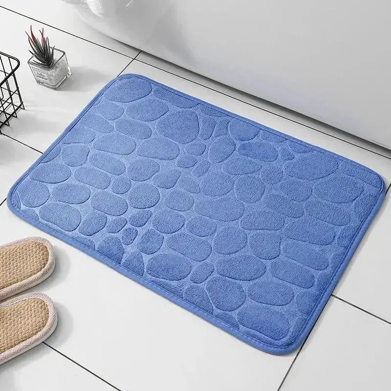 Tapete Antiderrapante de Fibra em Relevo para Banheiro e Sala de Estar