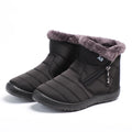 Bairuilun Botas Femininas Clássicas, Impermeáveis, Baixas e Casuais De Inverno, Botas De Cano Curto Para Mulheres